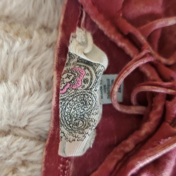 Fringe Detail Pink Crop Top - Picture 2 of 5